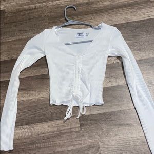 Pinch me top in white